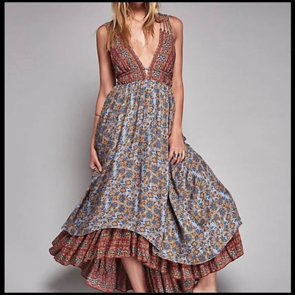 Free People | Dresses | Euc Free People Rhythm Of Love Maxi Dress Xs |  Poshmark